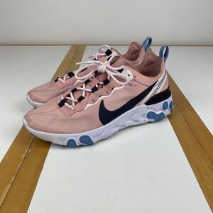 Nike React Element 55 Women’s Size 8.5 Coral Stardust Black BQ2728-602 Sneaker